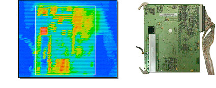 Thermographic analysis board electronic